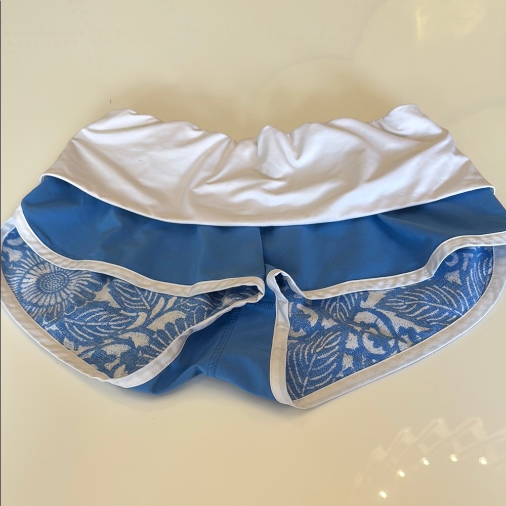 Blue and White lululemon shorts (reversible)